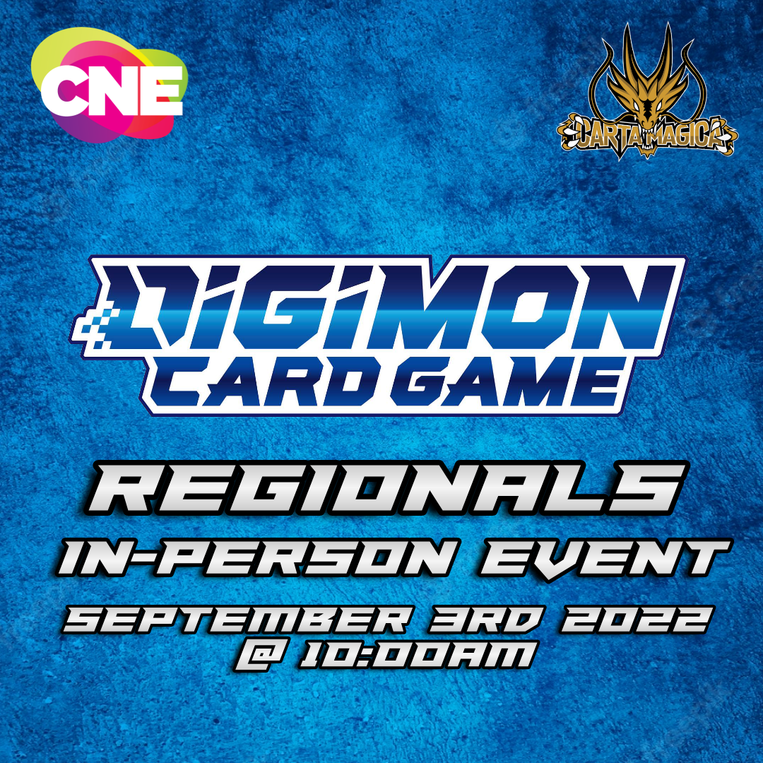 CNE Digimon Regional Championship - September 3rd - In Person